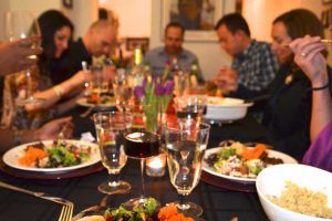cenas, comidas familiares, amigos, catering Cáceres